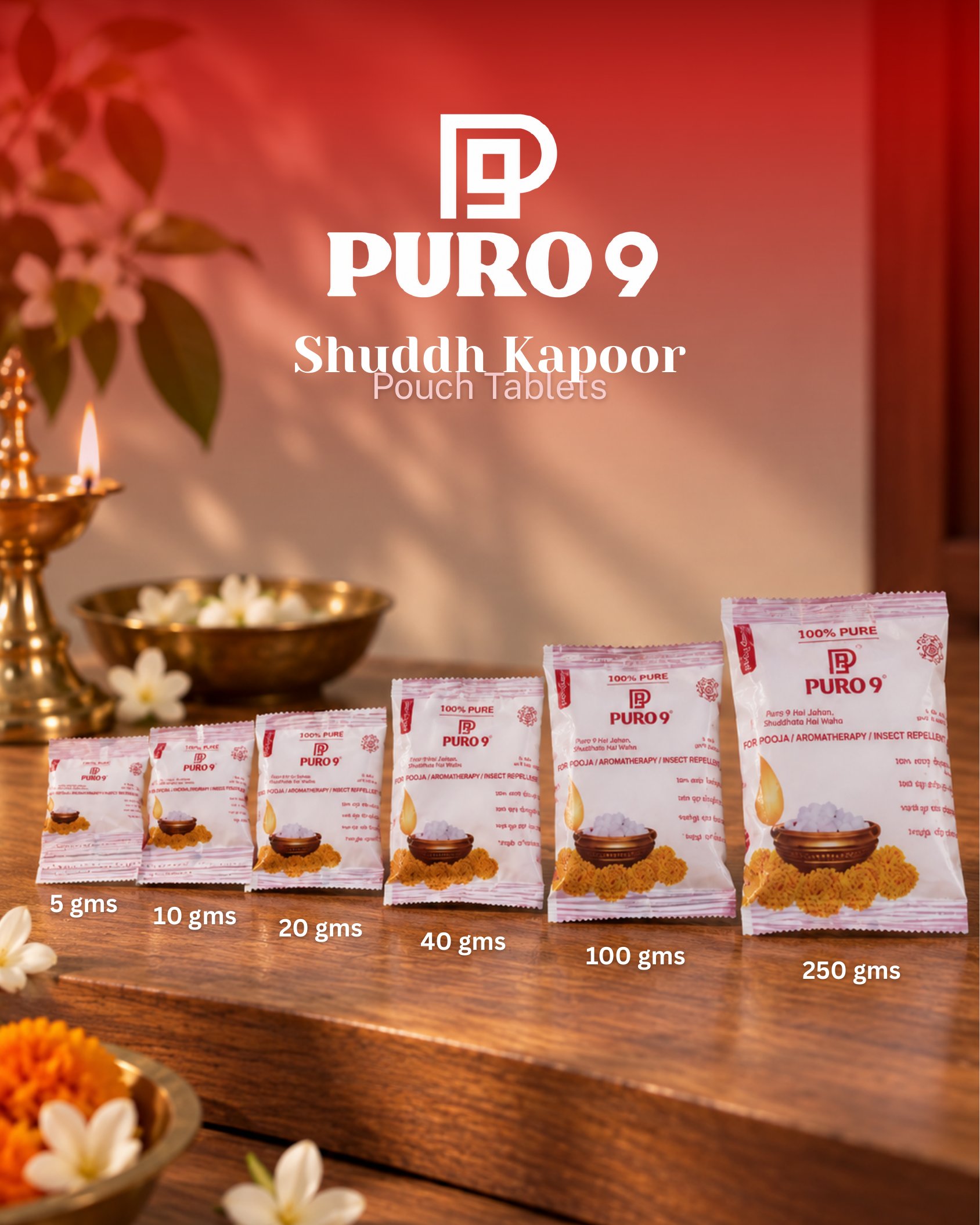 PURO 9 Pouch Tablets, all six sizes